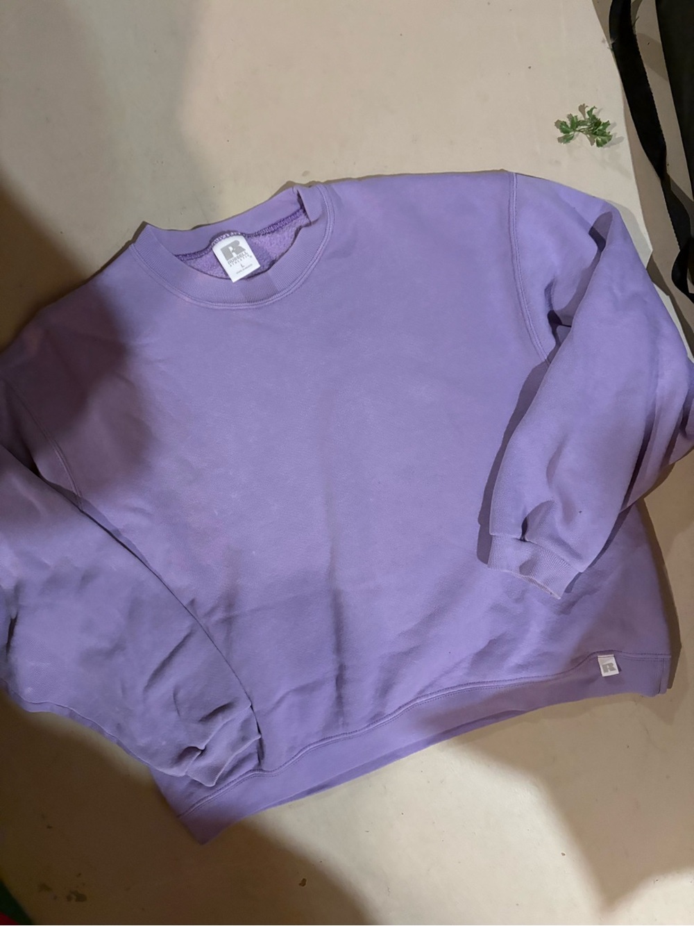 Russell Lavender Crewneck Sweatshirt